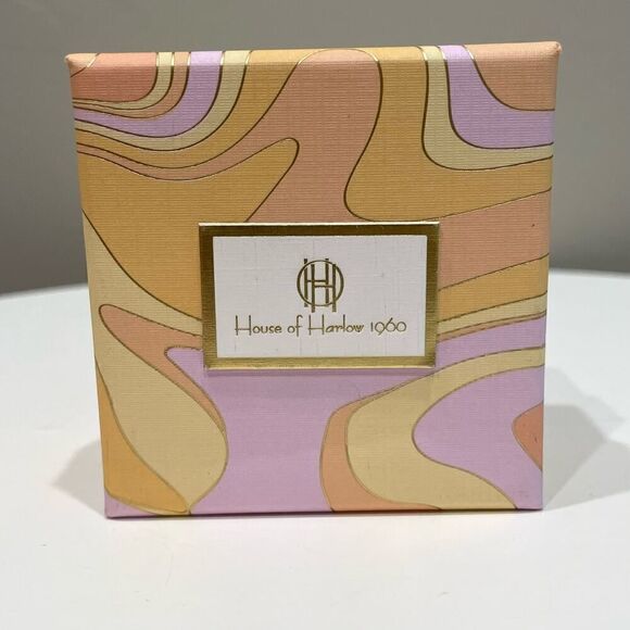 NEW House of Harlow 1960 Silver Hallow Water Drop Earrings - Picture 5 of 6